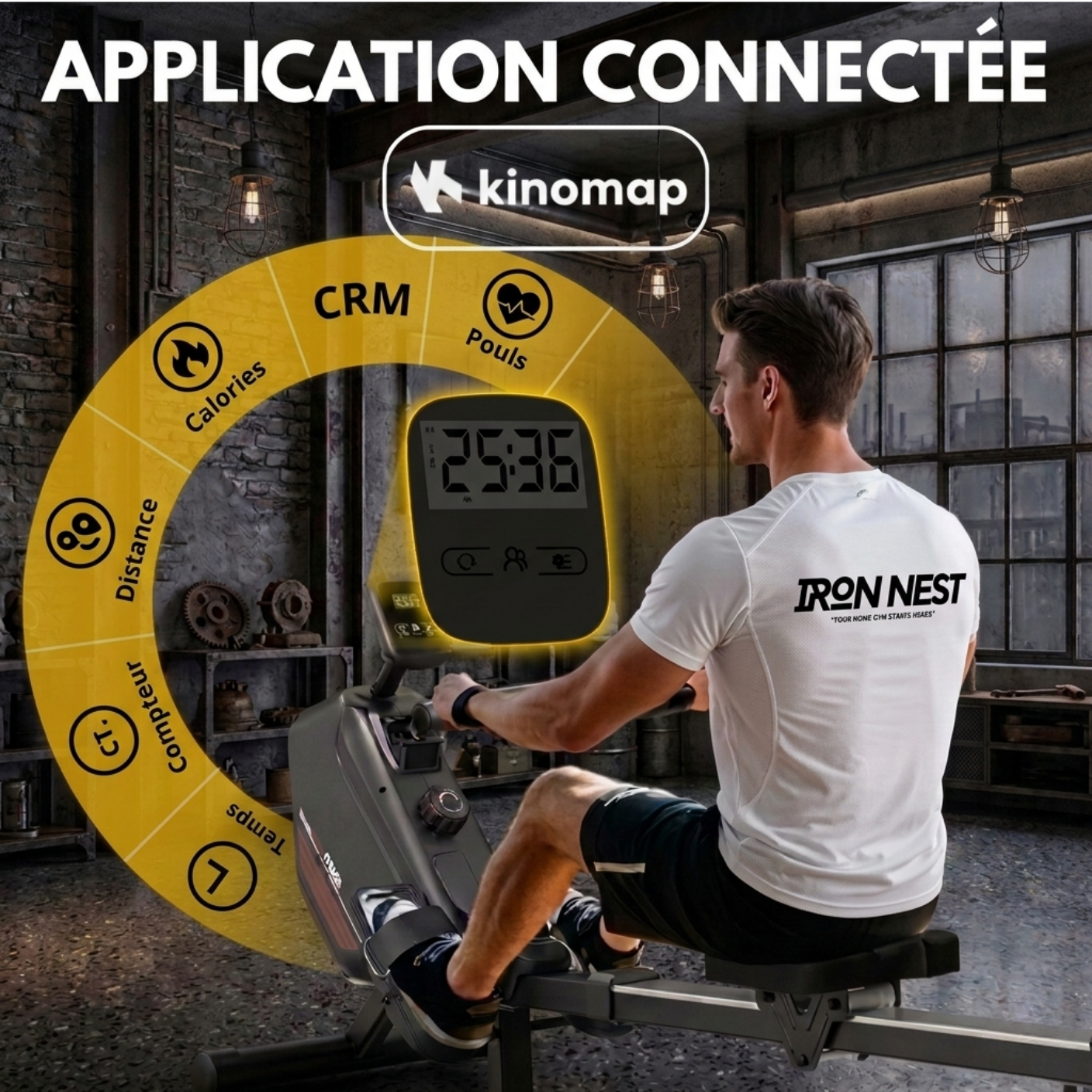 Rameur magnétique, Starter.