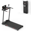 Tapis de Marche Pliable avec Barre d'Appui – Moteur 2.0 CV, 12 Programmes | Écran LCD 3,5