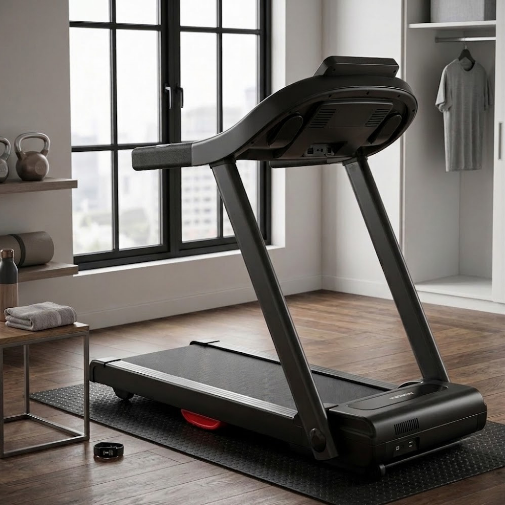Tapis de course pliable, écran LCD, moteur silencieux .