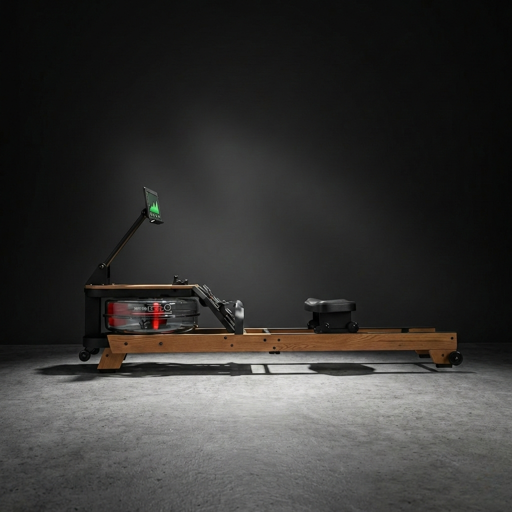 Rameur à eau, en bois massif & pliable.