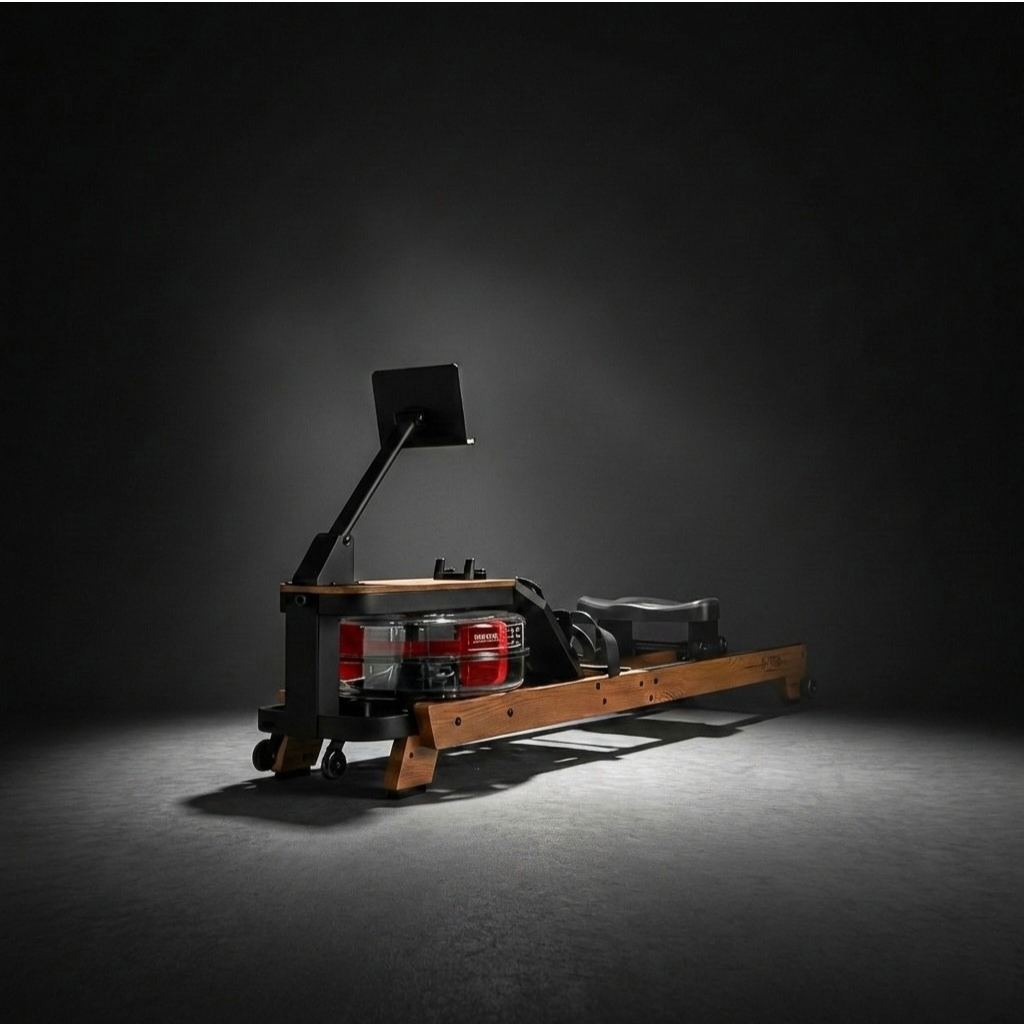 Rameur à eau, en bois massif & pliable.